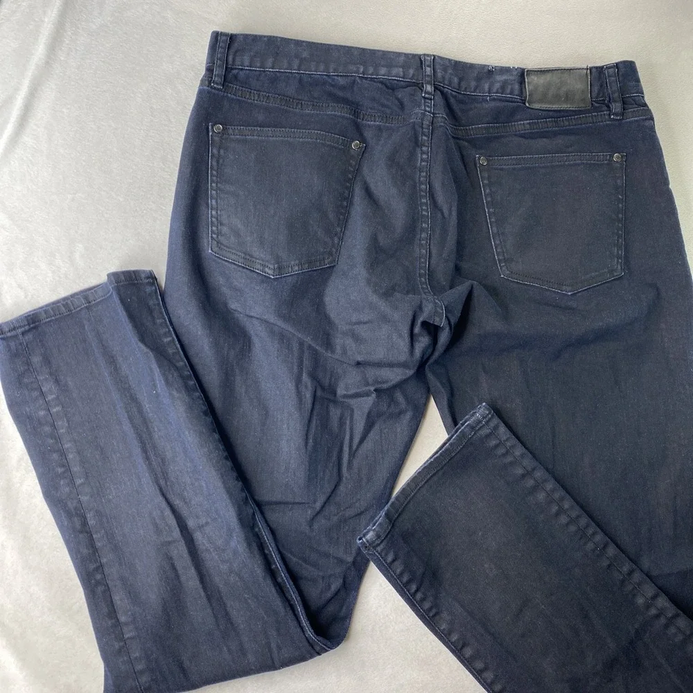 John Varvatos JV702 Slim Jeans Dark Blue Men's 38x31 Indigo Denim Stretchy Japan - Picture 10 of 16